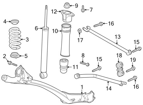 2024 Chevy Trailblazer Rear Suspension Diagram