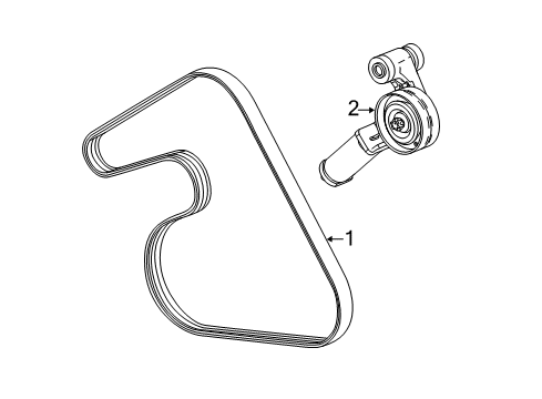 2017 Chevy Sonic Belts & Pulleys Diagram