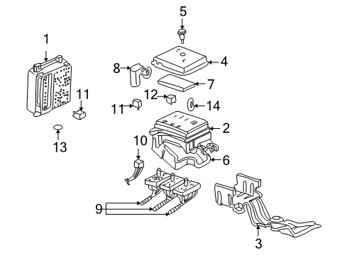 2001 Oldsmobile Alero Junction Block Diagram for 15356092