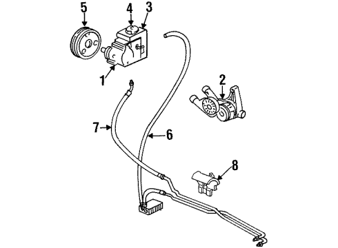 1998 Buick LeSabre Belts & Pulleys Diagram