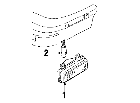1987 Buick LeSabre Corner Lamps Diagram 1 - Thumbnail
