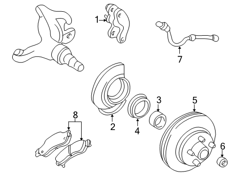 1996 Oldsmobile Bravada Anti-Lock Brakes Diagram
