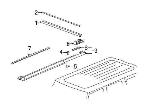 2006 Hummer H2 Luggage Carrier Diagram