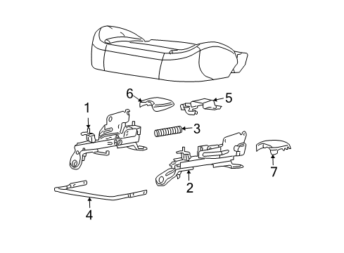 2006 GMC Canyon Tracks & Components Diagram 1 - Thumbnail