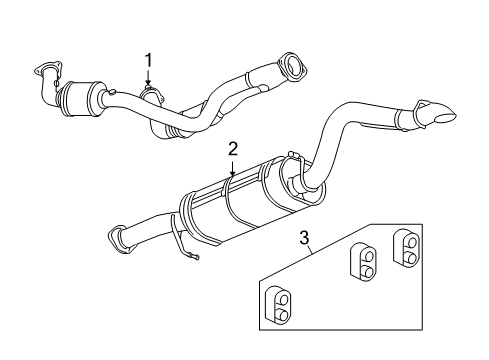 2007 Hummer H2 Exhaust Components Diagram