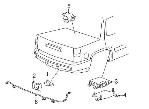 2012 Cadillac Escalade EXT Electrical Components Diagram