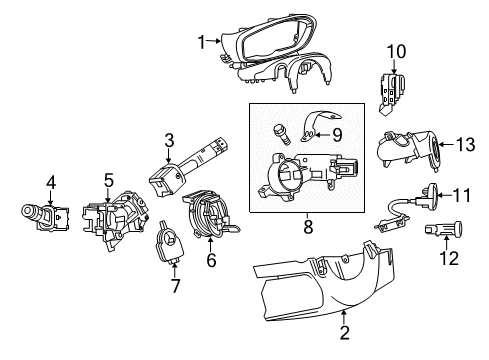 2022 Chevy Trax Anti-Theft Components Diagram