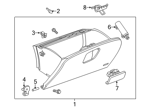 2022 Buick Encore Glove Box Diagram