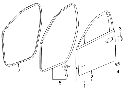 2017 Buick Regal Front Door Diagram