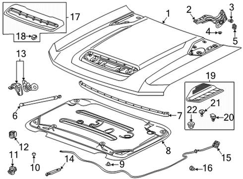 2020 Chevy Silverado 3500 HD Vent Diagram for 84221738