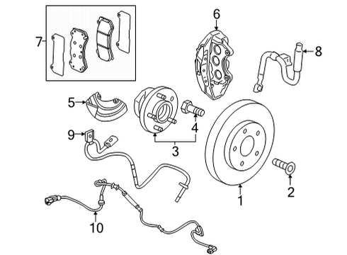 2023 Cadillac CT4 Front Brakes Diagram 5 - Thumbnail