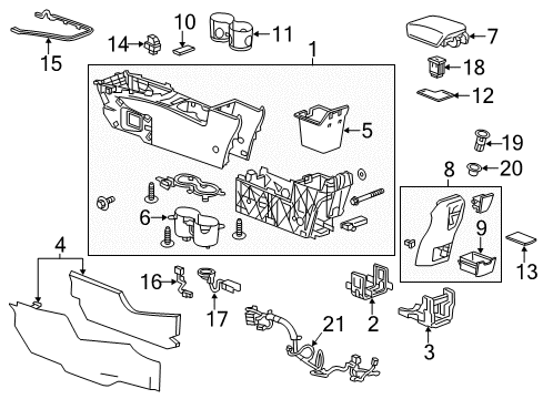 2017 Buick Verano Center Console Diagram