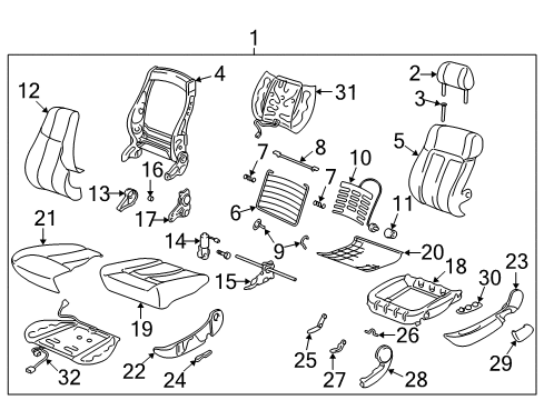2003 Saturn LW200 Heated Seats Diagram