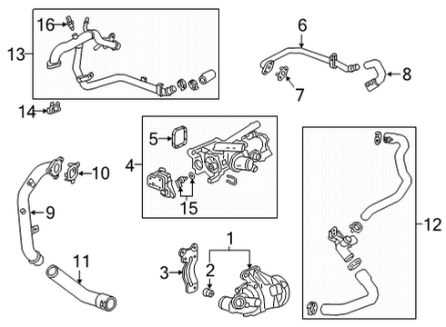 2024 Cadillac XT6 Water Pump Diagram