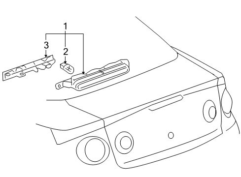 2008 Pontiac G5 High Mount Lamps Diagram