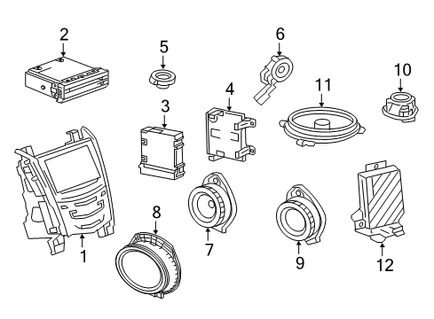 2016 Cadillac ATS Sound System Diagram