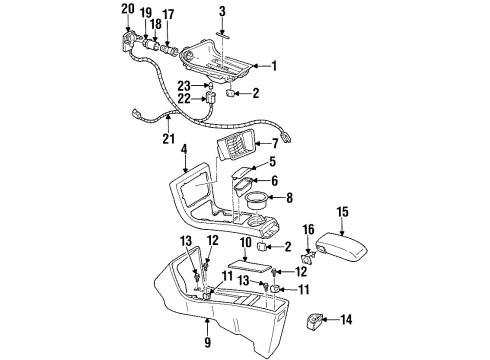 1998 Chevy Monte Carlo Console Diagram