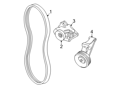 1999 Pontiac Sunfire Belts & Pulleys Diagram