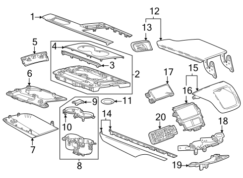 2024 Cadillac LYRIQ Mount Plate Diagram for 86805133