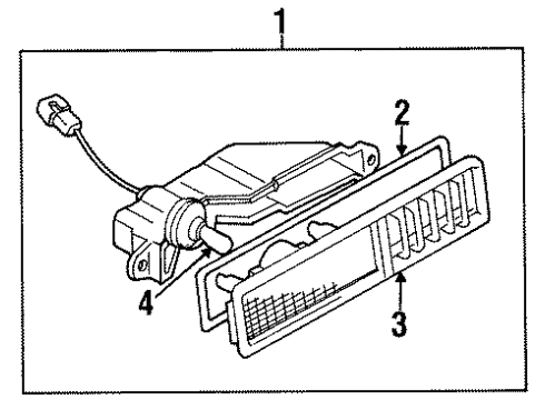 1998 Chevy Tracker Rear Side Marker Lamps Diagram 2 - Thumbnail