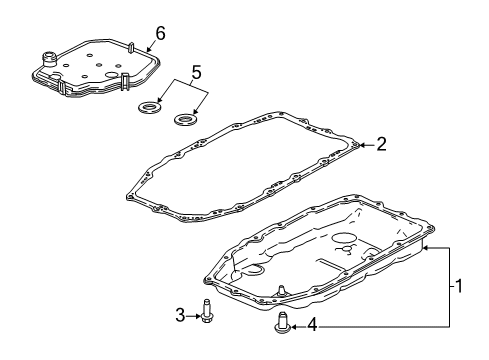 2017 GMC Canyon Drain Plug Diagram for 24267298