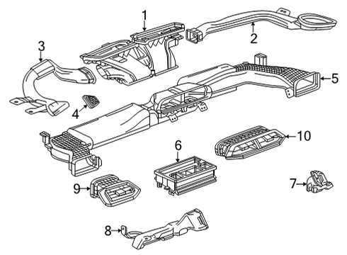 2024 Chevy Trailblazer Ducts Diagram