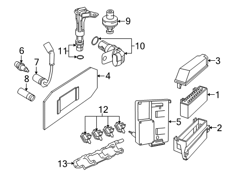 2006 Pontiac GTO PCM Diagram for 12596679