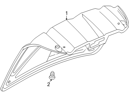 2003 Cadillac Seville Interior Trim - Trunk Lid Diagram