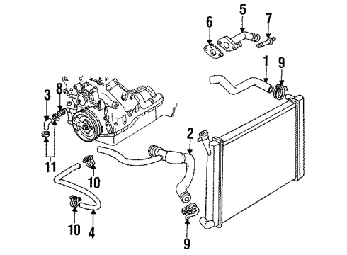 1992 Buick Skylark Radiator Hoses Diagram 2 - Thumbnail