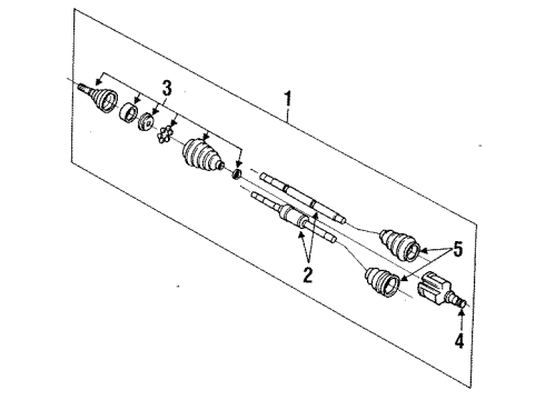 1991 Buick Park Avenue Axle Shaft, Front Driver Side Diagram for 26021044