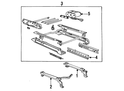 1992 Chevy Corvette Adjuster Motor Diagram for 88963360