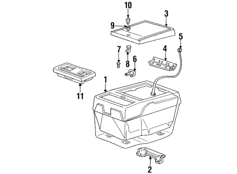 1991 GMC V3500 Lock Cylinder Diagram for 12507449