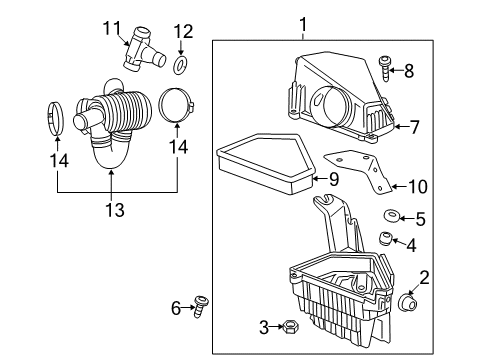 2009 Cadillac CTS Filters Diagram 2 - Thumbnail