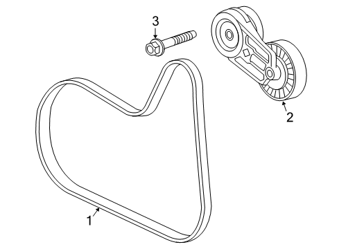 2015 GMC Terrain Belts & Pulleys Diagram
