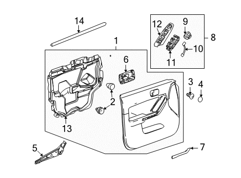 2010 Hummer H3T Mirrors Diagram