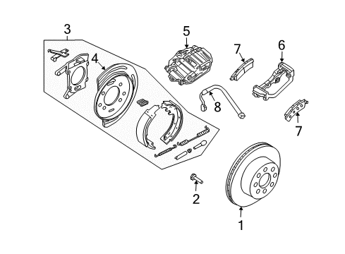 2006 Hummer H2 Rear Brakes Diagram