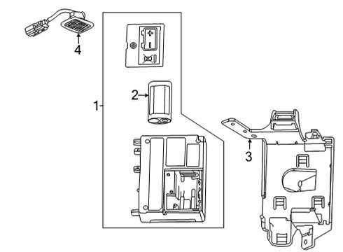 2022 Chevy Corvette Communication System Components Diagram