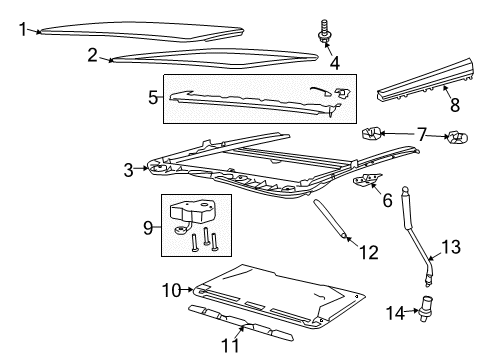 2017 Chevy SS Sunroof Diagram
