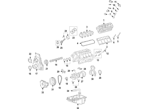 2022 Chevy Suburban Engine Parts & Mounts, Timing, Lubrication System Diagram 5 - Thumbnail