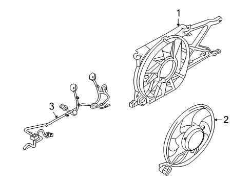 2008 Saturn Astra Cooling System, Radiator, Water Pump, Cooling Fan Diagram 3 - Thumbnail