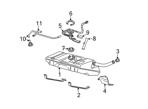 1999 Chevy Camaro Fuel System Components Diagram