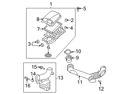 2008 Saturn Aura Air Intake Diagram