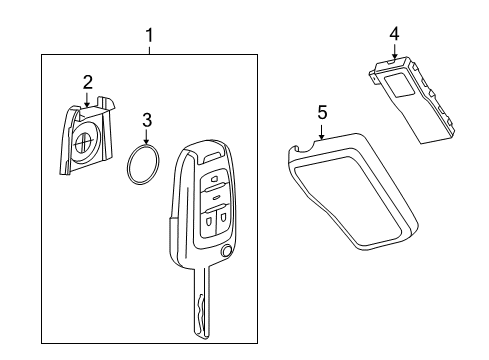 2013 GMC Terrain Receiver Cover Diagram for 22753798