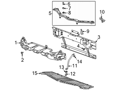 2024 Chevy Corvette Bumper & Components - Front Diagram 3 - Thumbnail