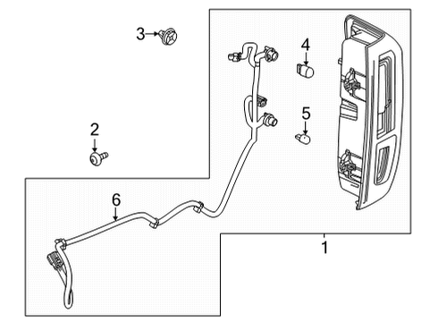 2022 GMC Sierra 3500 HD Tail Lamps Diagram