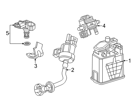 2018 Buick Cascada Purge Valve Diagram for 55509571
