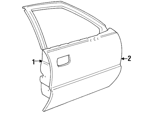 1999 Pontiac Bonneville Front Door Diagram