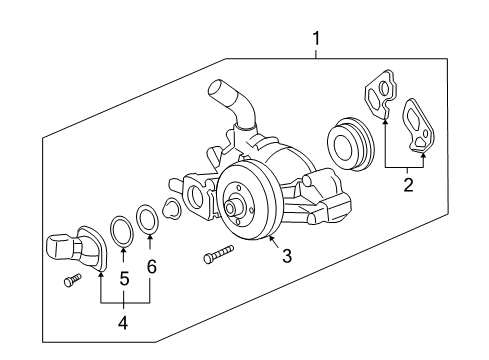 2007 Buick Rainier Cooling System, Radiator, Water Pump, Cooling Fan Diagram