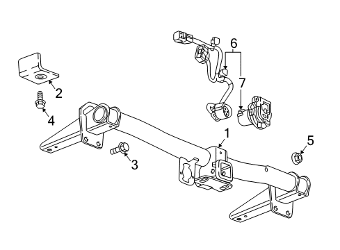 2018 Buick Enclave Trailer Hitch Components Diagram
