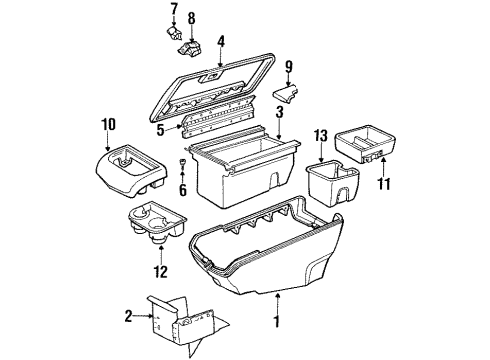 1993 Chevy K1500 Compartment Diagram for 15583005
